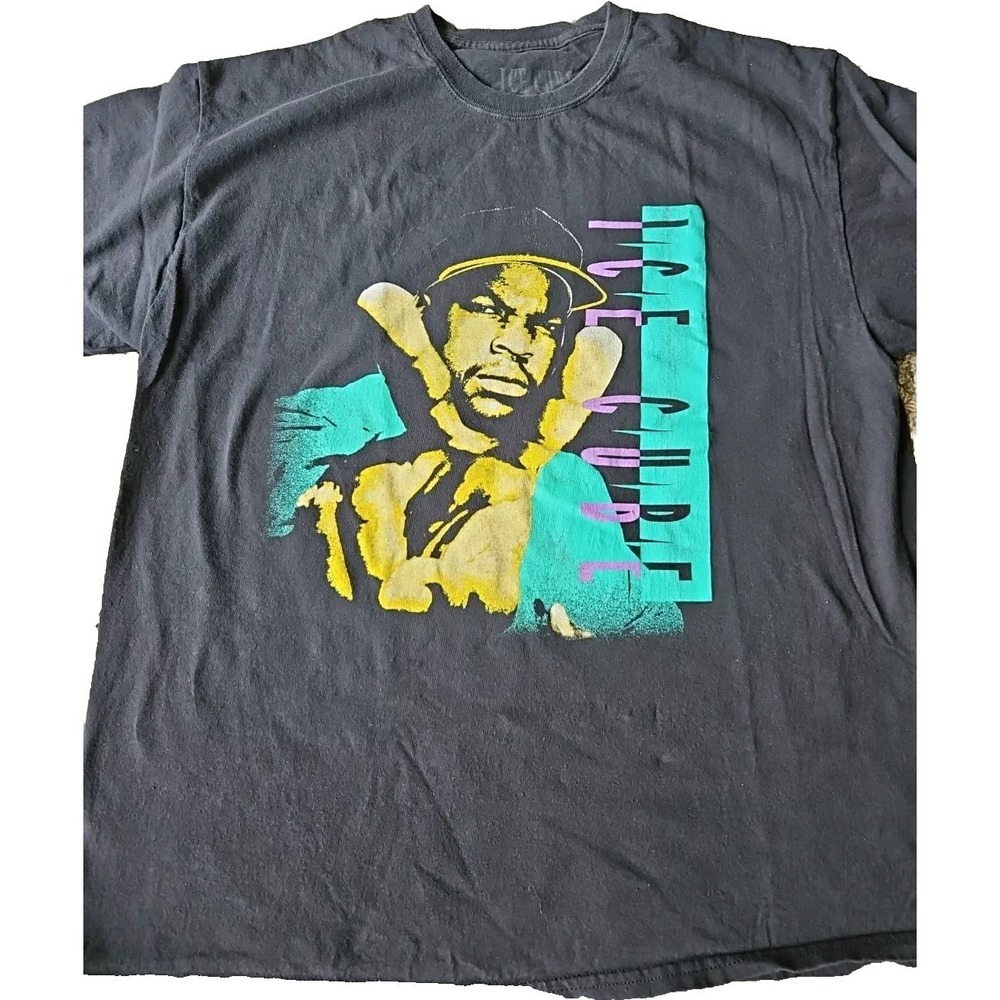 Ice Cube T-Shirt Men's XL Short Sleeve Graphic Crew Neck Black